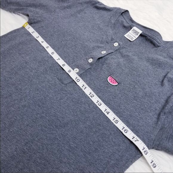 VS Pink Logo Watermelon Embroidered Long Sleeves - Picture 2 of 8